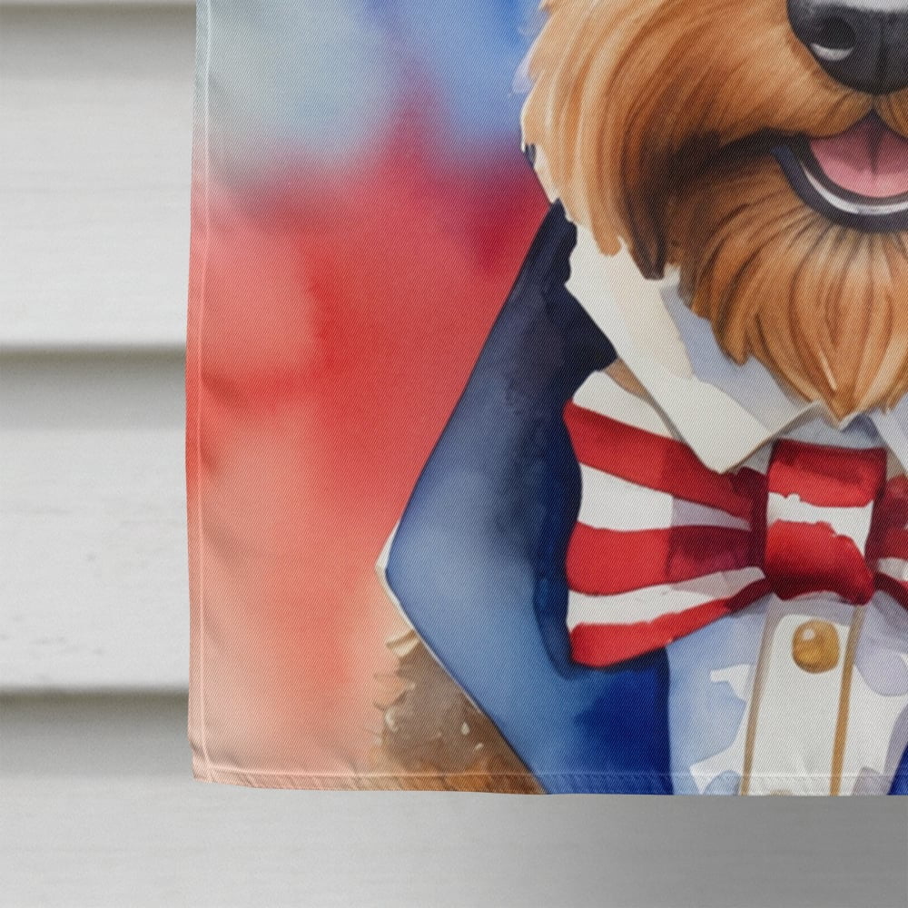 Welsh Terrier Patriotic American House Flag 28 in x 40 in