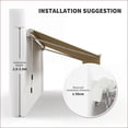 thumbnail image 6 of Retractable Patio Awning | 12' x 10' Manual Shade for Deck Balcony Yard, Mustard Yellow Slate Gray | Aluminum | Rectangle, 6 of 10