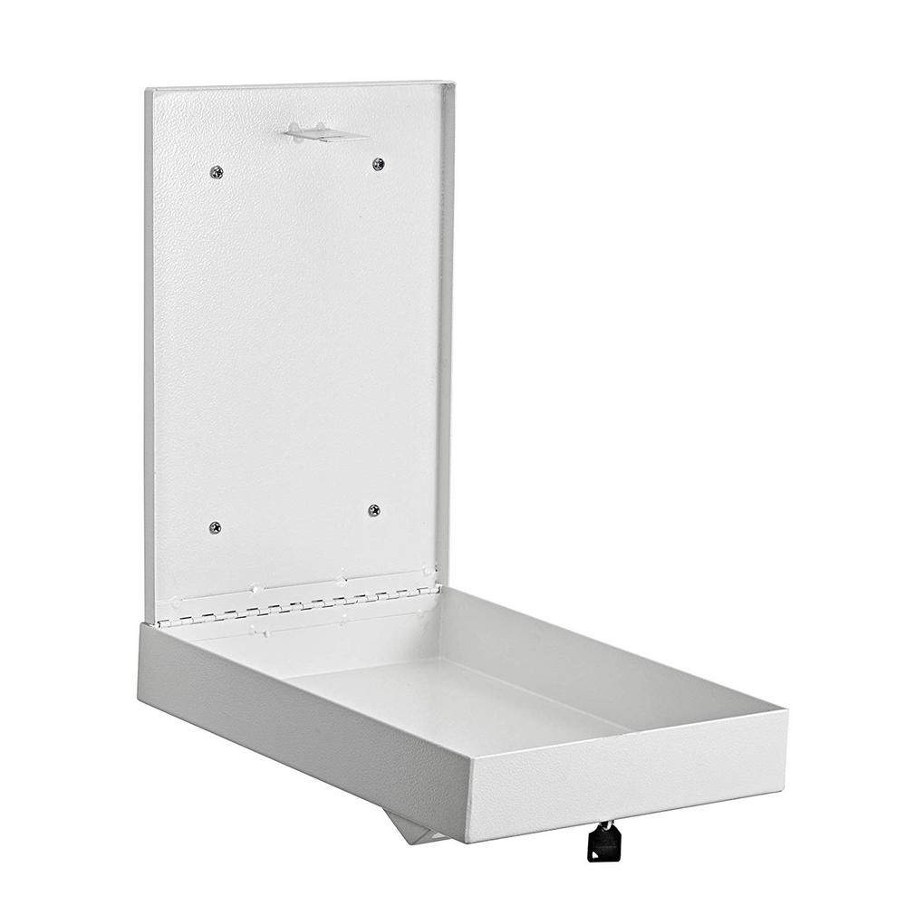 AdirOffice Steel Wall Mountable Document Storage Mail Box W/4 Keys, White - image 3 of 5