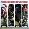 thumbnail image 3 of MX Moto 49CC Kids Dirt Bike, 2-Stroke Gas Powered off Road Motorcycle, Tire Shock Absorber Spring Soft Seat Cushion with F & R Disc Brake, Max Speed 24 mph, with Armor, 3 of 7