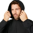thumbnail image 3 of Free Country Men's Sueded Pique Long Sleeve Hoodie Black S, 3 of 4