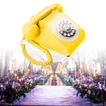 thumbnail image 1 of Teléfono Fijo BLESIY Retro Clásico Amarillo, 1 of 8