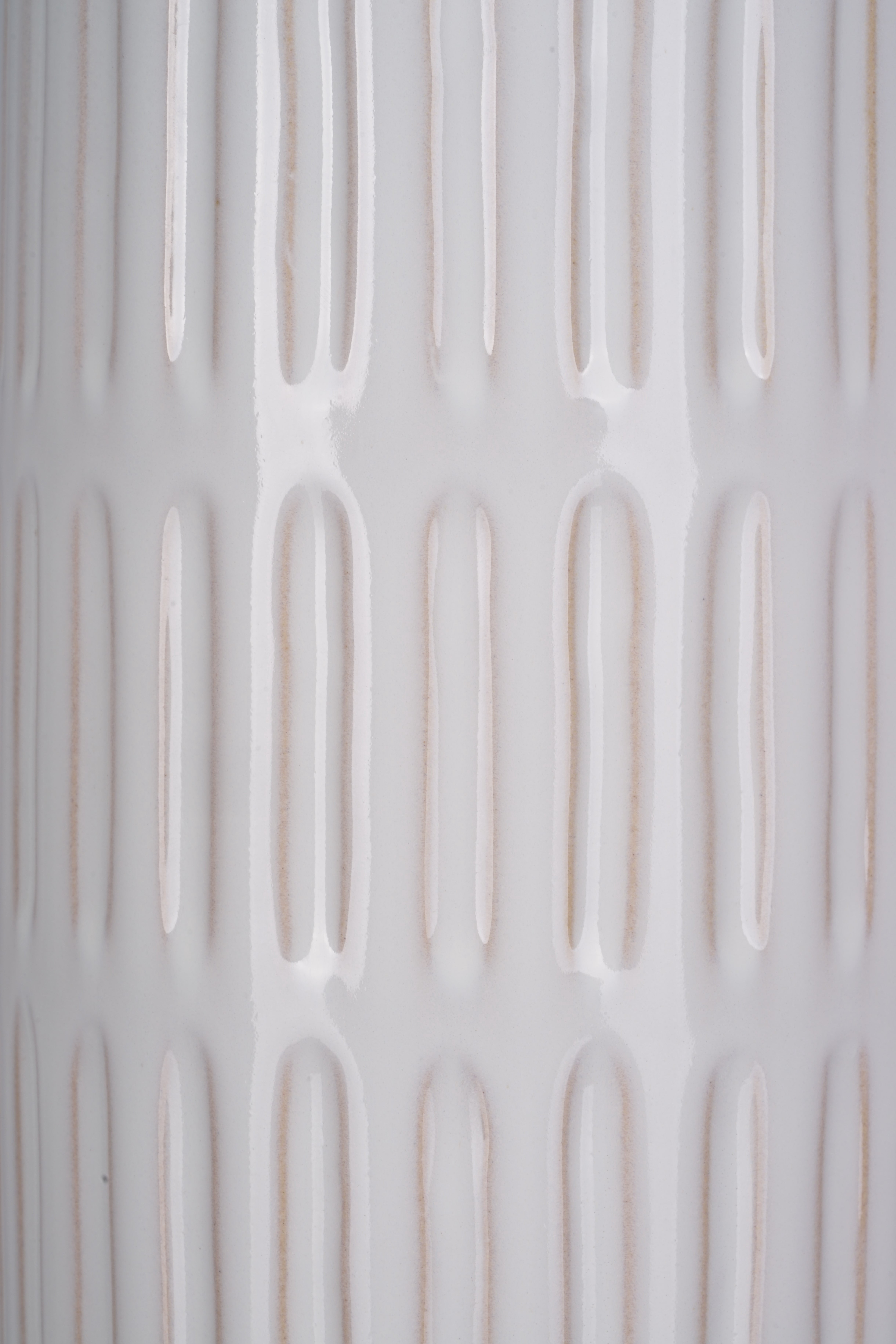(2 pack) Better Homes & Gardens Etched Ceramic Table Lamp Base, Natural Two-Tone, 19" H