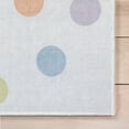 thumbnail image 5 of Well Woven Kids Rugs Multi Dot Modern Multi Color Printed Distressed Machine Washable 3'3" x 5' Area Rug, 5 of 7