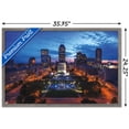 thumbnail image 3 of Cityscapes - Indianapolis, Indiana Wall Poster, 22.375" x 34", Framed, 3 of 3