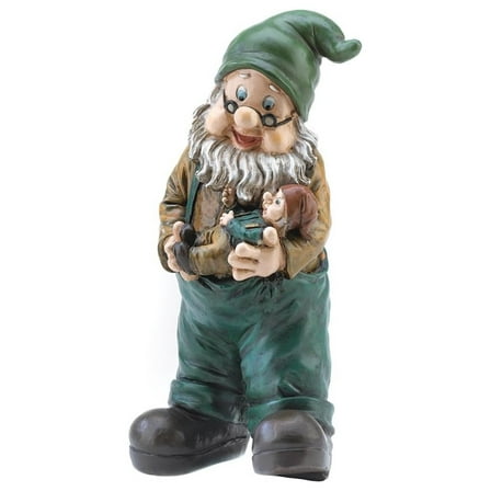Gifts & Decor Garden Grandpa Yard Gnome Outdoor Statue 10.6"
