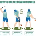 thumbnail image 6 of Telescopic Golf Swing Training Aid, Retractable Grip Trainer with Click Feedback for Right & Left-Handed Golfers, Strength Practice Tool, 6 of 7