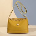 thumbnail image 4 of Bolso de hombro compuesto, transpirable, para mujer, almohada, bandolera, viaje de compras de nailon (amarillo), 4 of 6