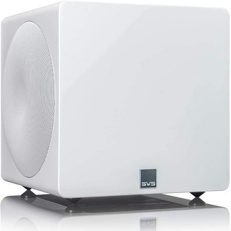 SVS 3000 Micro Subwoofer with Fully Active Dual 8-inch Drivers White Gloss