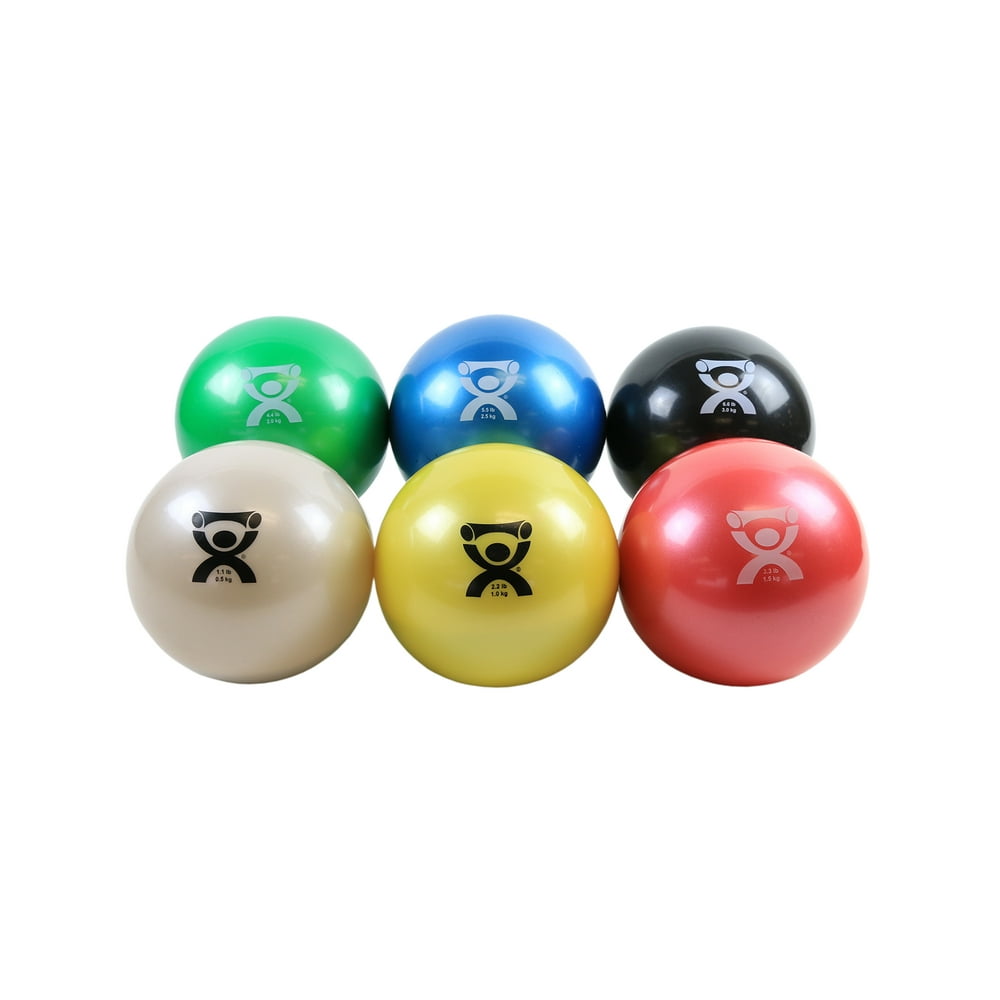 CanDo Soft Weight Ball Set, 41/2 Inches, Assorted Color, Set of 6