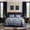 Blue, variant on Flymme King Vintage Floral Bedspread Set,3-Piece Brown & White Quilted Lightweight Coverlet with Pillow Shams,Soft Microfiber Bedding for Bedroom