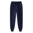 thumbnail image 2 of TrendOFT Women's Cinch Bottom Sweatpants Athletic Joggers Lounge Pants with Pockets Navy XXXL, 2 of 5