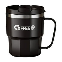 Vacuum Insulated Coffee Mug, 13.5 oz Camping Mug with Lid, Double Wall Stainless Steel Travel Camping Tumbler Travel Mugs, for Men & Women