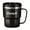 Black, variant on Black Black 304 Stainless Steel Mug Double-Wall Insulated Coffee Cup With Lid 400Ml Capacity Large Thermos For Students Office Use Heat Retention Leak-Proof Design Portable Drinkware