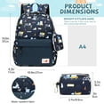 thumbnail image 3 of Mygreen Smooth SBS Kindergarten School Bag with Chest Strap, Truck Design, Blue, 3 of 9