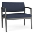 thumbnail image 1 of Pemberly Row Reception Waiting Room Bariatric Chair - Charcoal Steel / Blue, 1 of 5