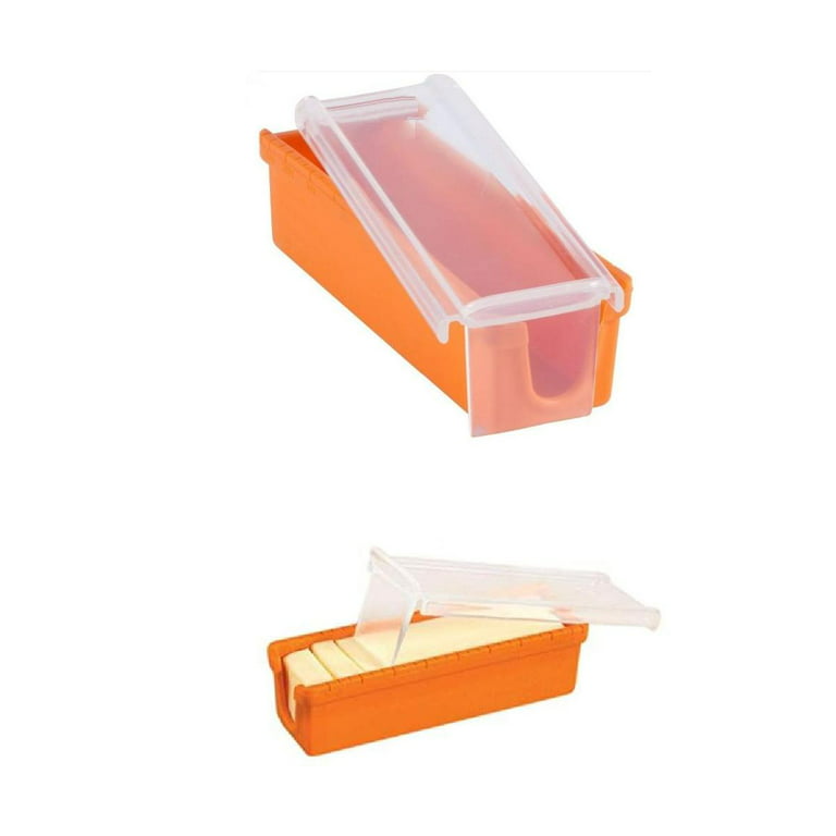 UNIVIVO Airtight Butter Slicer Cutter, Stick Butter Container Dish with Lid  for Fridge