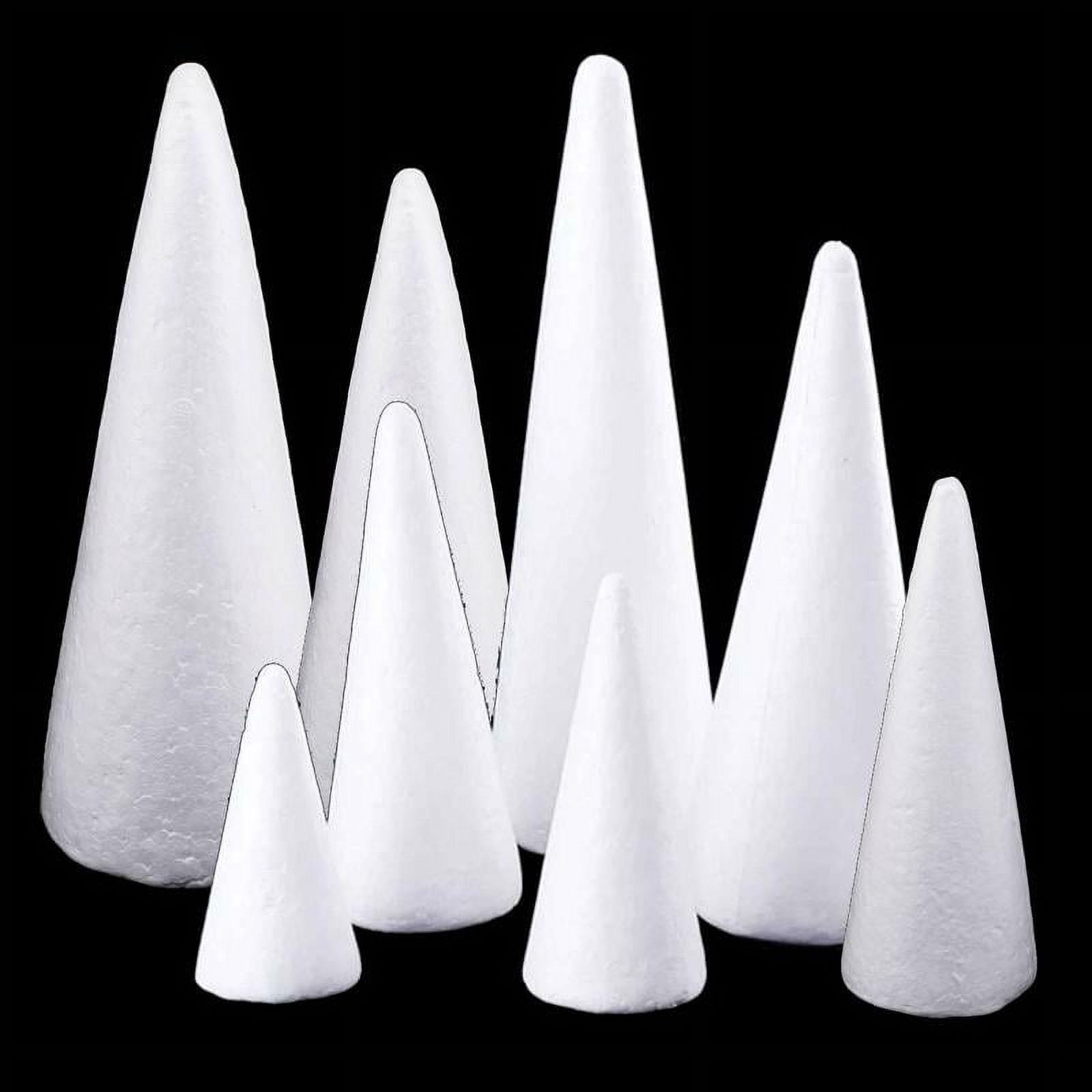styrofoam craft cones 