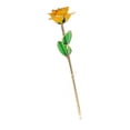 thumbnail image 2 of Regalo de flor de rosa recortada en oro de 24 quilates de tallo largo con soporte de exhibición transparente (amarillo), 2 of 5