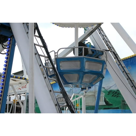 Canvas Print Ferris Wheel Ferris Wheel Fair Ride Cart Close-up Stretched Canvas 10 x 14