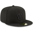 thumbnail image 3 of Men's New Era Black Washington Nationals Primary Logo Basic 59FIFTY Fitted Hat, 3 of 6