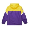 thumbnail image 3 of Men's Mitchell & Ness Gold/Purple LSU Tigers Tie Breaker Logo Vintage Lightweight Anorak Half-Zip Windbreaker, 3 of 5