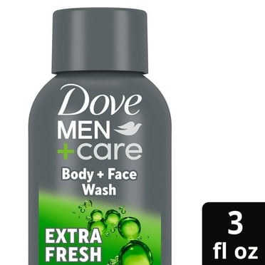 2X - Dove Men Care Body and Face Wash - Extra Fresh - Travel Size - 3 fl oz