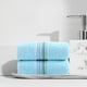 thumbnail image 5 of Toalla de microfibra premium para adultos | Toalla deportiva y compresa caliente de secado rápido | Toalla facial y de baño superabsorbente de 34 x 74 cm | Azul, 5 of 5