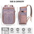 thumbnail image 2 of Psychedelic Trippy Style Cooler Backpack - 20L Leakproof Insulated Backpack with Abstract Geometric Pattern for Beach & Outdoor, 2 of 6