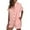 Pink, variant on Maean Women's Summer Casual Rompers Short Sleeve Wide Leg Shorts V Neck Collared Jumpsuit with Pockets