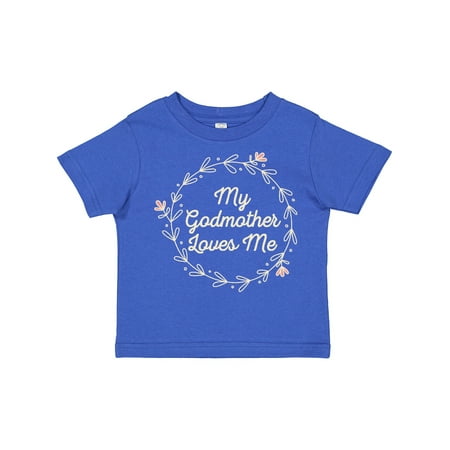 

Inktastic My Godmother Loves Me Gift Toddler Toddler Girl T-Shirt
