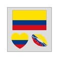thumbnail image 1 of Bookk Country Temporary Stickers Water Transfer Face Decals, 1 of 5