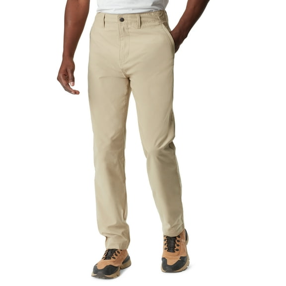 Bass Outdoor Men Slim fit Casual Pants 34 / 30 Brown Solid Stretch