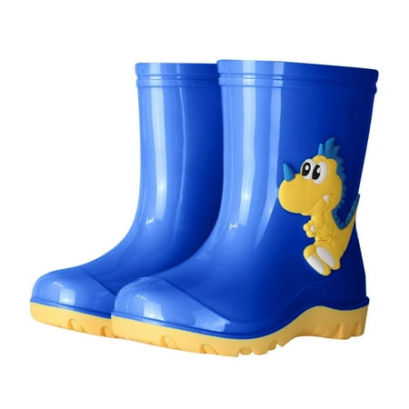 

Caqnni Rain Boots Toddler Rain Shoes Kids Rain Boots Toddler Rain Shoes Children Waterproof Boots for Boys and Girls (Blue 230)