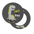 thumbnail image 2 of Kll Cute Dinosaur Skate On Grey Background Round Bar Chair Cushion Cover 14 Inch,Bar Stool Protector With Elastic, Soft Washable, 2 of 7
