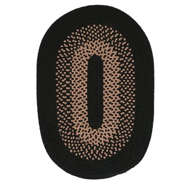Colonial Mills MD44R096X120 8 x 10 ft. Madison Wool Blend Area Rug, Jet Black