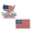 A+B, variant on Patriot Flag Edition Metal Car Emblem, We The People 3D Metal Badge, American Flag Decal for Trucks SUV Motorcycle Automotive Exterior
