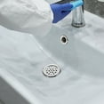 thumbnail image 2 of Topbathy 6pcs Bathroom Sink Overflow Plug Silver Plastic Overflow Drainage Bathroom Renovation, 2 of 5