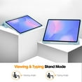 thumbnail image 2 of Case for Samsung Galaxy Tab S10 FE Plus 13.1" 2025, Folding Folio Ultra-Thin Smart PU Leather Tri-Fold Stand Stand Case Cover with Stylus Holder for Samsung Galaxy Tab S10 FE Plus 13.1" 2025, Blue, 2 of 7