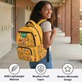 thumbnail image 4 of FUIALDOLG Cute School Animals Pattern Lightweight Bookbags with Large Capacity Breathable Kids School Bag, Soft Padded Strap 17 Inch School Bookbags for Travel Elementary, 4 of 9