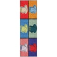 thumbnail image 2 of Addison Rugs Dream Shag Premium Machine Washable Transitional Coffee Mugs Kaleidoscope Runner Rug, 2'3" x 7'6", 2 of 8