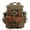 Army Green, variant on Vintage Waxed Canvas Backpack with Leather Trim, Waterproof Retro Rucksack, Large Capacity Travel Camping Daypack