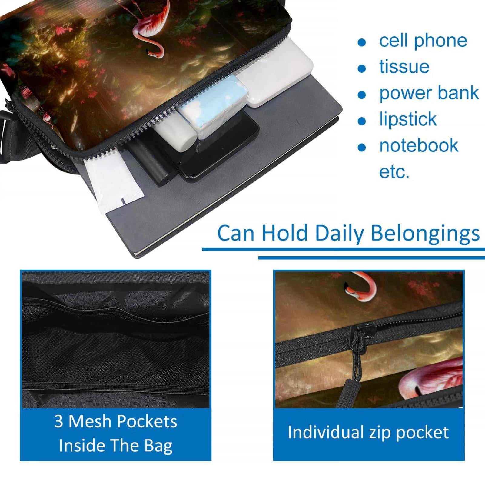 Flamingo Lightweight Adjustable Waist Bag Fanny Pack with Extension Strap - Unisex Fitness Running Belt