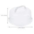 thumbnail image 2 of BESTYASH 1Pack Cake Carrier Box for Bakery Items 30X30X14.5CM White PP Food Storage, 2 of 8