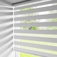 thumbnail image 6 of Cozy Home Cordless Sheer Polyester Zebra Blinds Window Shades, White 33 x 72 inch, 6 of 8