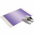 thumbnail image 4 of Purple Ombre Bathroom Rug 2'x3', Modern Gradient Abstract Art Low Profile Front Entryway Rug with Tassels, Woven Cotton Washable Kitchen Mat Carpet for Foyer Bedroom Back Door Decor, 4 of 9