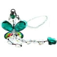 thumbnail image 1 of H&D Car Charm Rear View Mirror Accessories Chandelier Crystal Prism Suncatcher (Green), 1 of 6