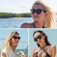 thumbnail image 2 of Gafas de sol HAOLOTA redondas modernas polarizadas UV400 para mujeres y hombres, 2 of 6