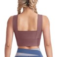 thumbnail image 5 of Women's Sports Bras Fashionable Solid Color Underwire Gathering Sports And Fitness Bra Bras for Women Red XL, 5 of 5