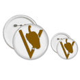 thumbnail image 1 of Buitres ramas paradas analogas Insignia insignia botón diseño conjunto, 1 of 3